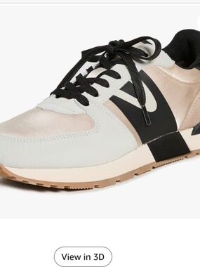 TRETORN Womens  Loyola Fashion Sneakers White/Taupe/Black - New in Box
